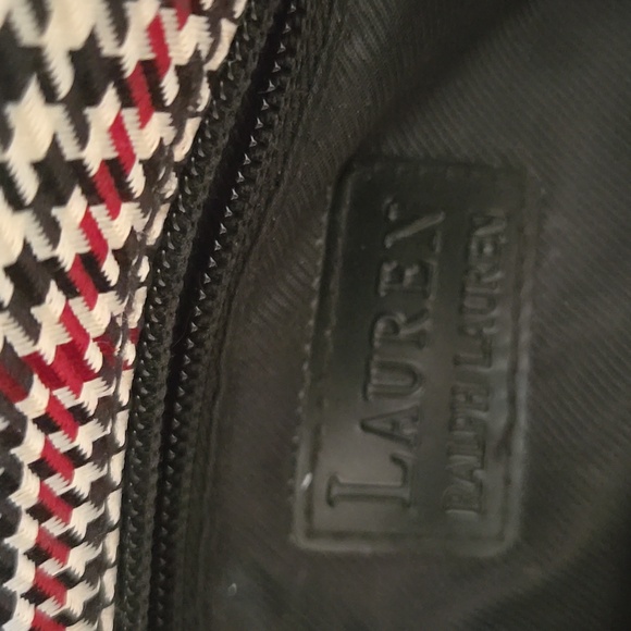 Vintage Ralph Lauren Stylish Black and White Houndstooth Women's Bag - Picture 7 of 10